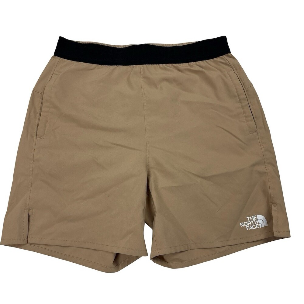 The North Face Boys Wander Shorts Beige Elastic Waist Pockets Size L (12)